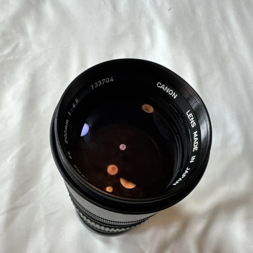 CANON Lens‎ FL 200mm f/4.5 CANON FL/FD Mount Prime Lens MF From JAPAN